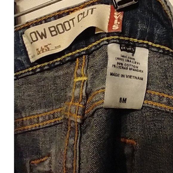 Levi's Levis 545 Low Bootcut Jeans Medium Wash Denim Women's Size 6M - Picture 4 of 6